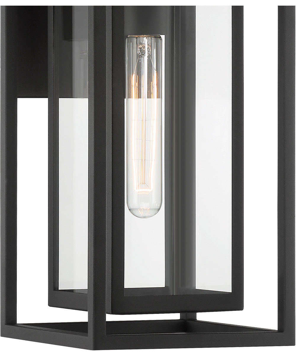 Burton 1 Light Wall Lantern Black