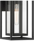 Burton 1 Light Wall Lantern Black