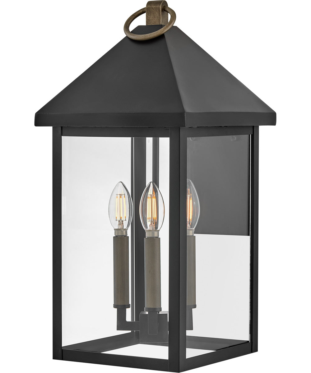 Rhett 3-Light Medium Wall Mount in Black