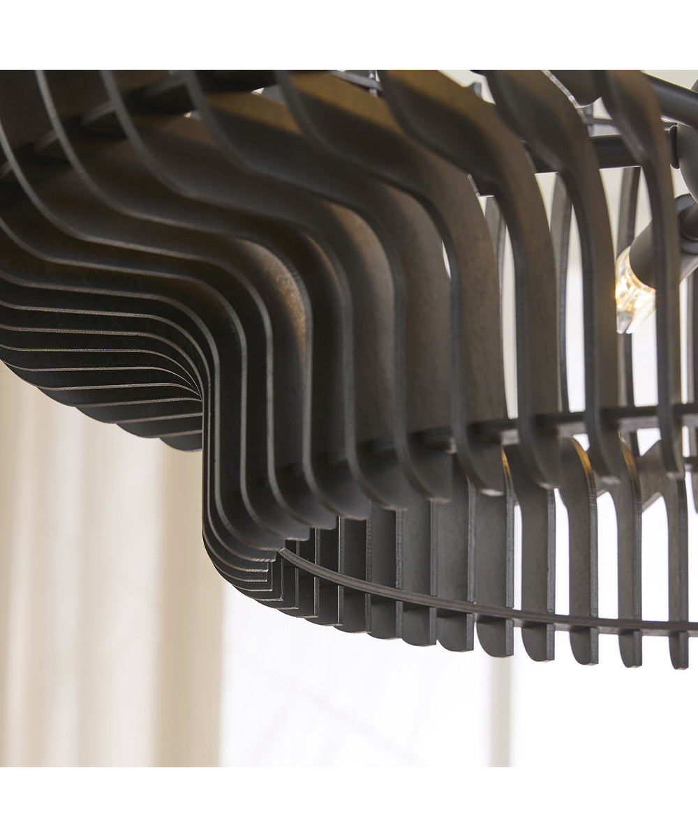 Harrelson 6-light Pendant Matte Black