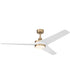 Velto 60-in. 3-Blade LED Modern Ceiling Fan Champagne Bronze