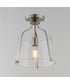 Bellmore 1-Light Pendant/Semi Flush Satin Nickel