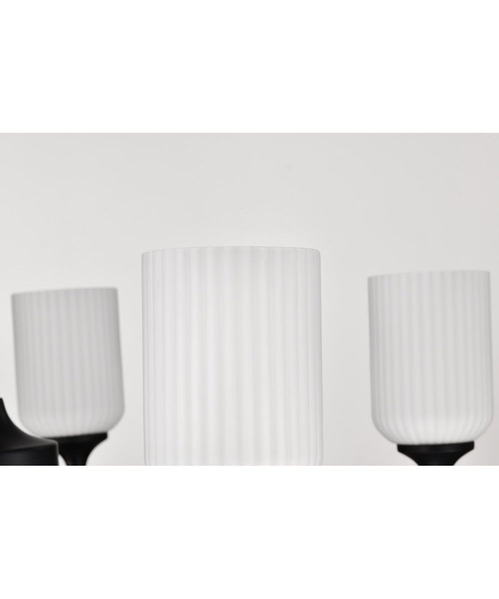 Solara 5-Light Chandelier Matte Black