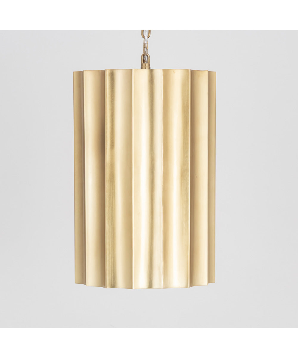Allegra Small 1-Light Pendant Weathered Brass