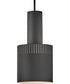 Casey 1-Light Small Pendant in Black