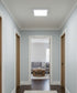 13"W 1-Light Square LED Flush Mount Light Fixture White Acrylic Finish