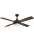 Quattro 52 inch 4-Blade Fan w LED Black