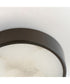 Slab 5.5 inch LED Alabaster Flush Mount Dark Bronze