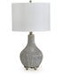 Judlen Ceramic Table Lamp Gray/Gold