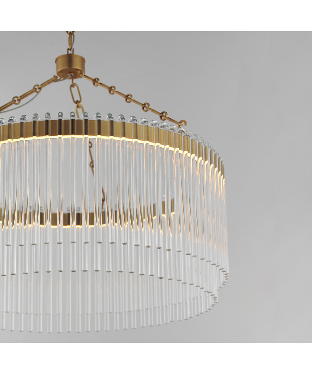 Jolie 24 inch LED Pendant Natural Aged Brass