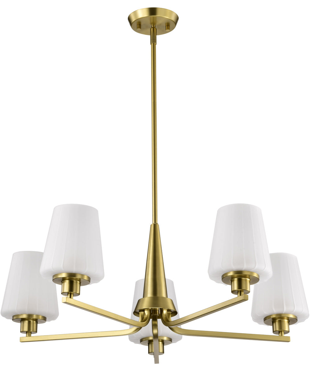 Lune 5-Light Chandelier Vintage Brass