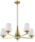 Lune 5-Light Chandelier Vintage Brass
