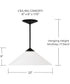 Gatsby 1-Light Pendant Matte Black