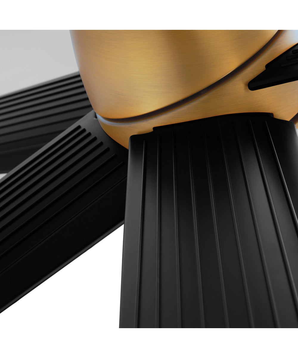 84" Spree Patio Ceiling Fan Brushed Brass