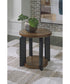 Kraeburn Round End Table Brown/Black