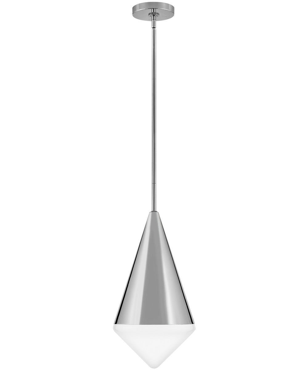 Betty 1-Light Small Pendant in Polished Nickel