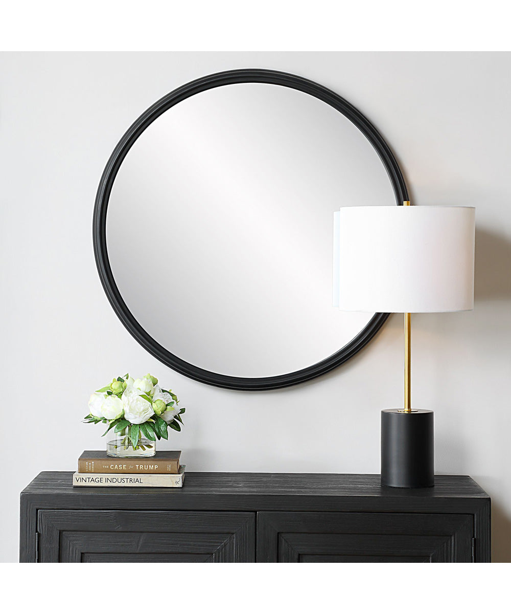 32x32" Wall Mirror Matte Black