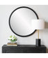 32x32" Wall Mirror Matte Black