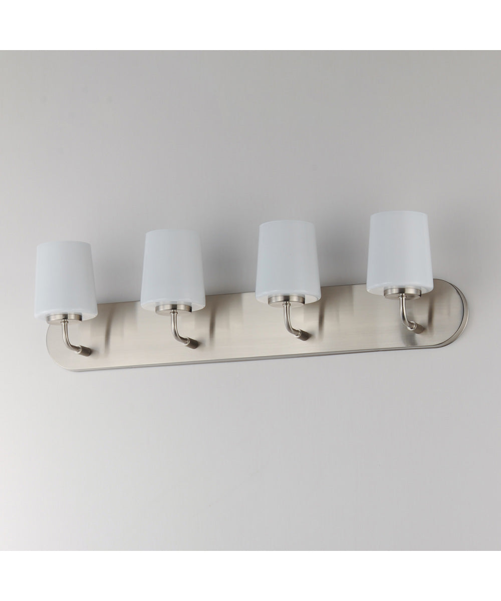 Durham 4-Light Strip Bath Vanity Satin Nickel