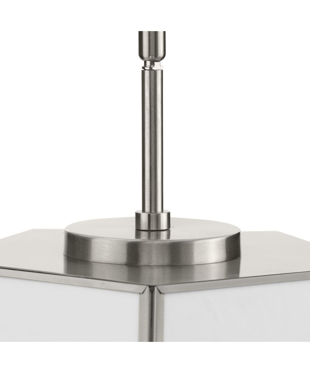Latham 18 in. 3-Light Flush Mount Brushed Nickel