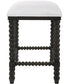Pryce Black Backless Counter Stool