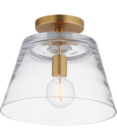 Hudson 1-Light Semi-Flush Mount/Pendant Natural Aged Brass