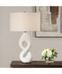 Meridian Ivory Stone Table Lamp