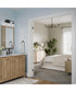 Ilia 3-Light Bath Vanity with Clear Glass Shade Matte Black
