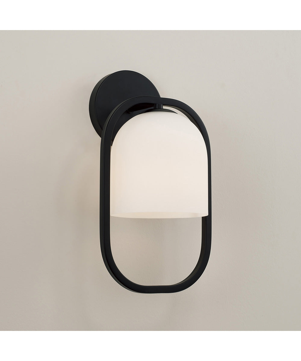 Zeek 1-Light Sconce Matte Black