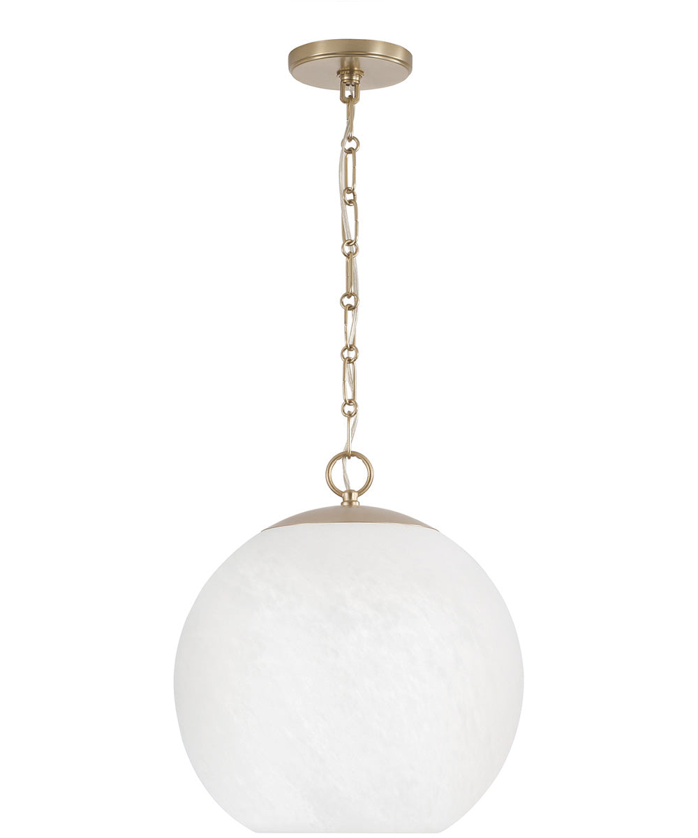 Cleo 1-Light Pendant Matte Brass