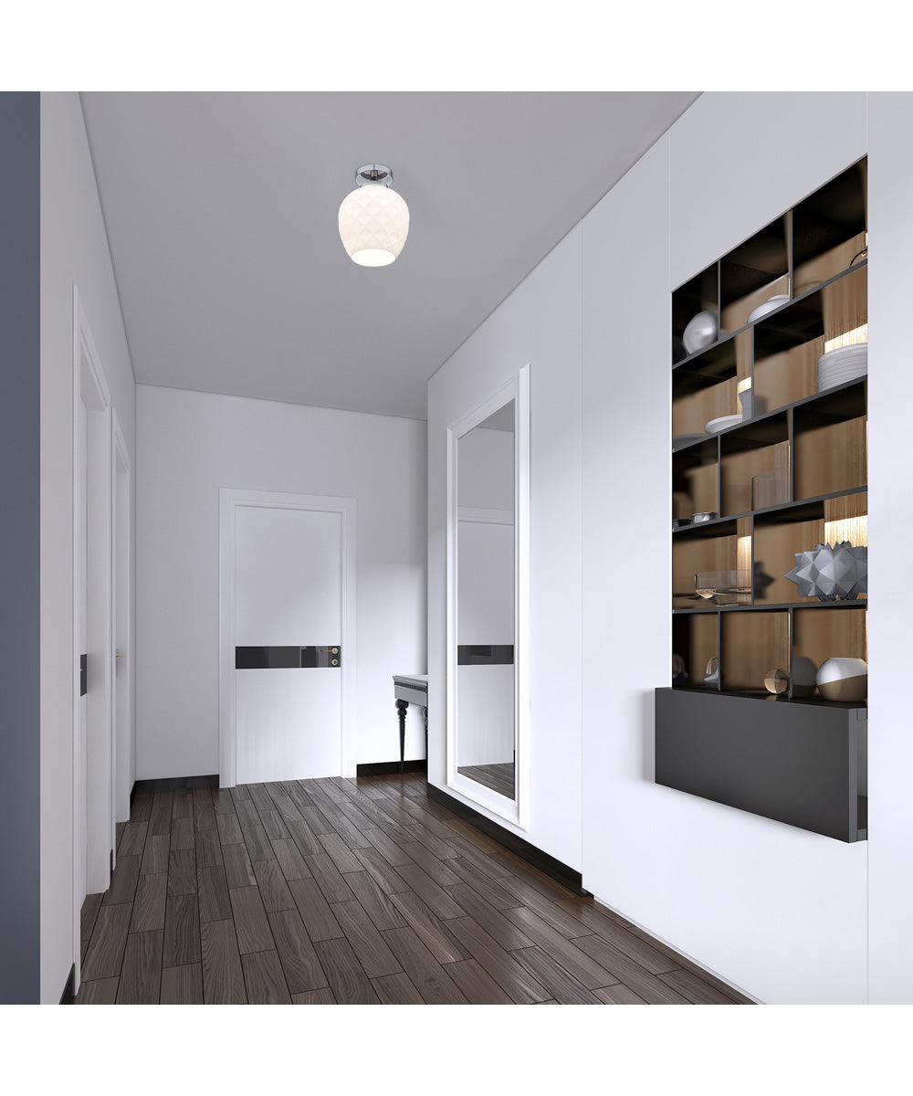 Dita 1 Light Semi Flush  Polished Nickel