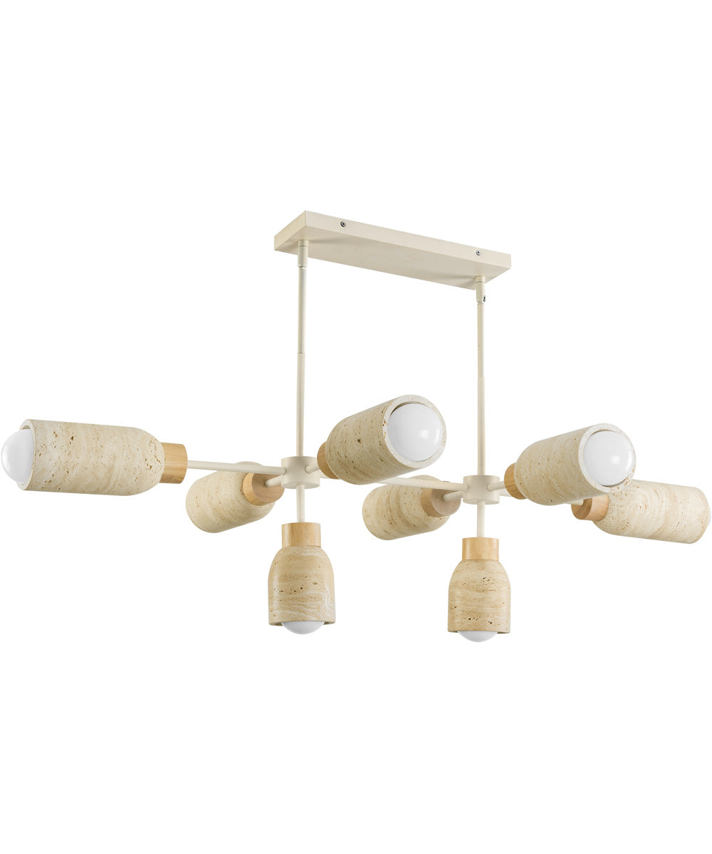 Pompeii 8-Light Pendant Travertine / Oyster
