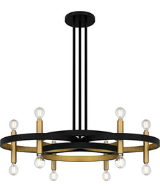 Winsland 12-light Chandelier Matte Black