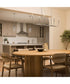 Reines 6-Light Linear Chandelier Brushed Nickel