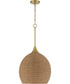 Keira 1-Light Lighting Satin Brass