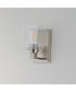Cubos 1-Light Wall Sconce Satin Nickel