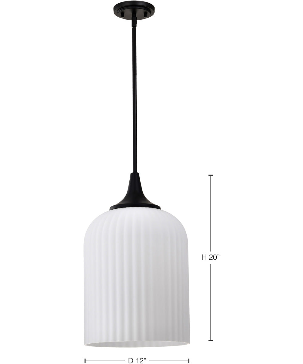 Solara 1-Light Pendant Matte Black