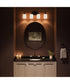 Reines 4-Light Bath Vanity with Opal Glass Shades Matte Black