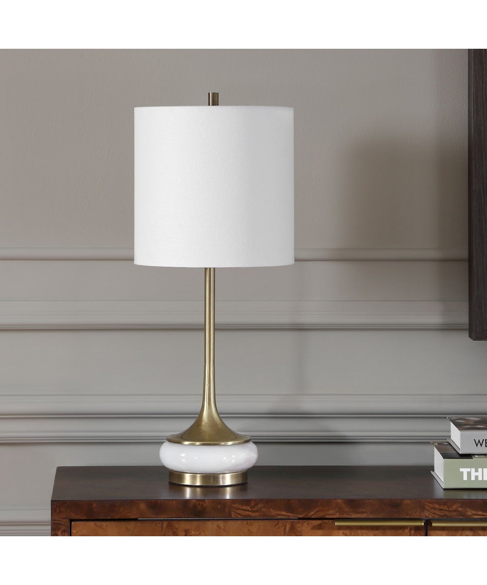 Molena Brass & Pearly Stone Table Lamp