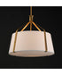 Bandera 20 inch 3-Light Pendant Natural Aged Brass