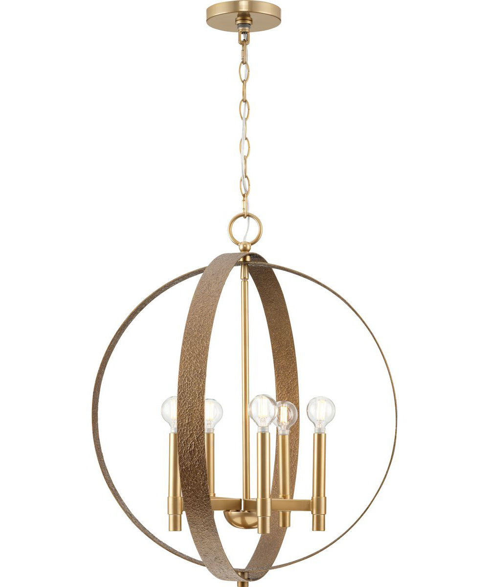 Allegheny 5-Light Pendant Soft Gold