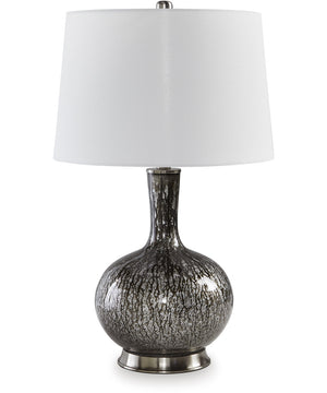 Tenslow Glass Table Lamp Antique Black