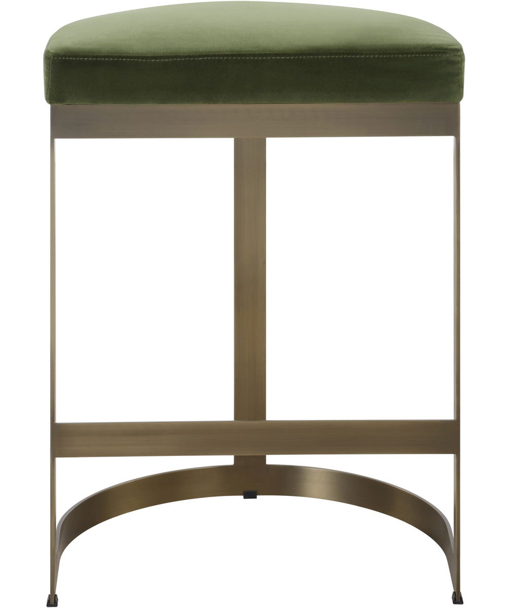 Ivanna Brass Moss Counter Stool