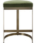Ivanna Brass Moss Counter Stool