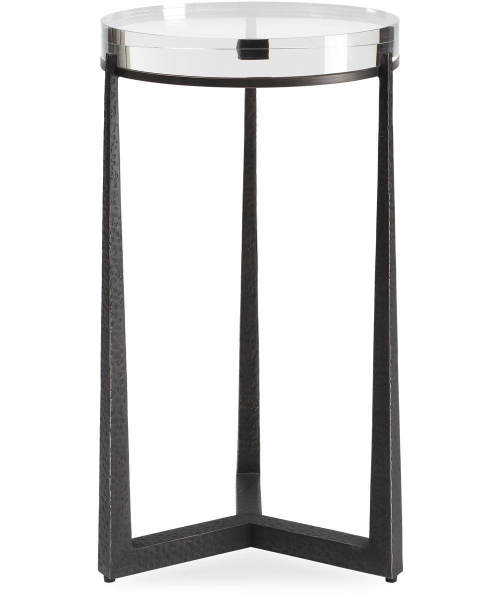 Midas Dark Bronze Round Accent Table