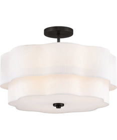 Gwen 4-Light Medium Semi-Flush Mount in Black