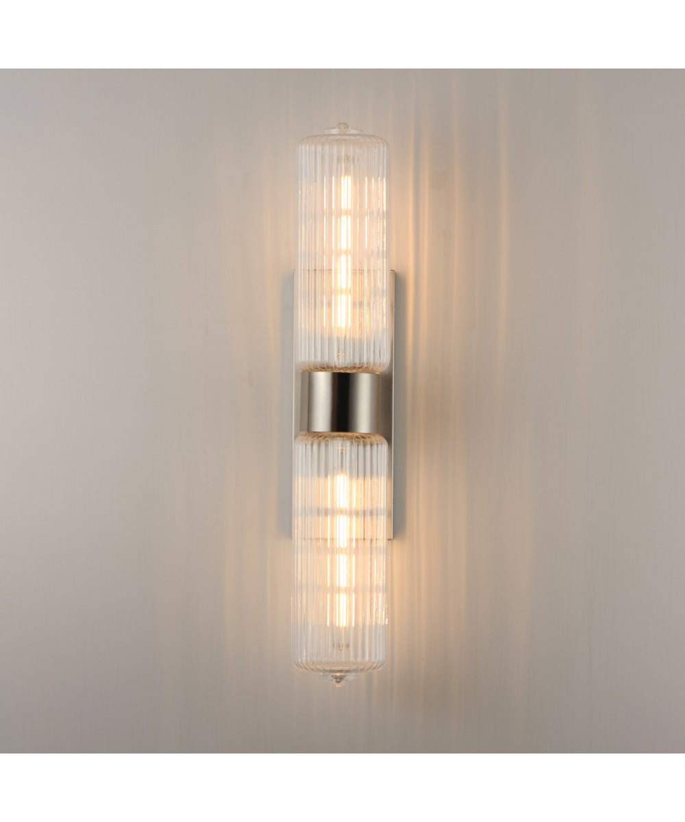 Kasbah 2-Light Wall Sconce Satin Nickel