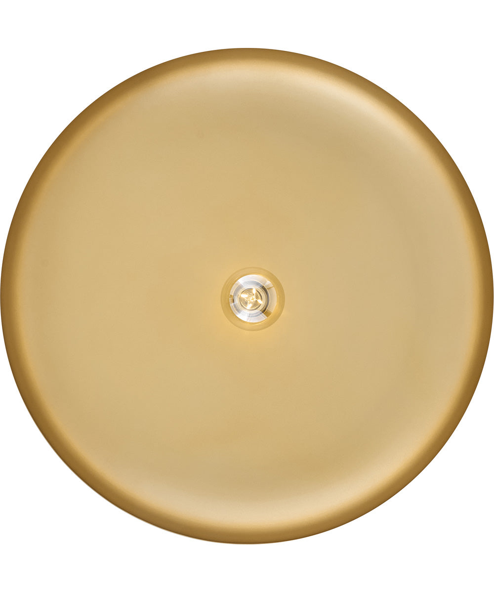 Sadie 1-Light Medium Dome Chandelier in Lacquered Brass