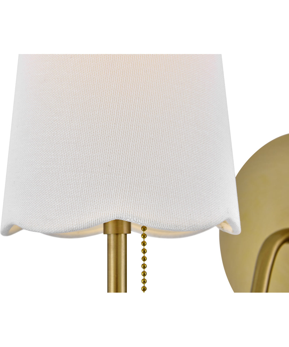 Bliss 1-Light Medium Single Light Sconce in Lacquered Brass