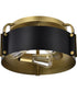 Altos 3-Light Close-to-Ceiling Matte Black